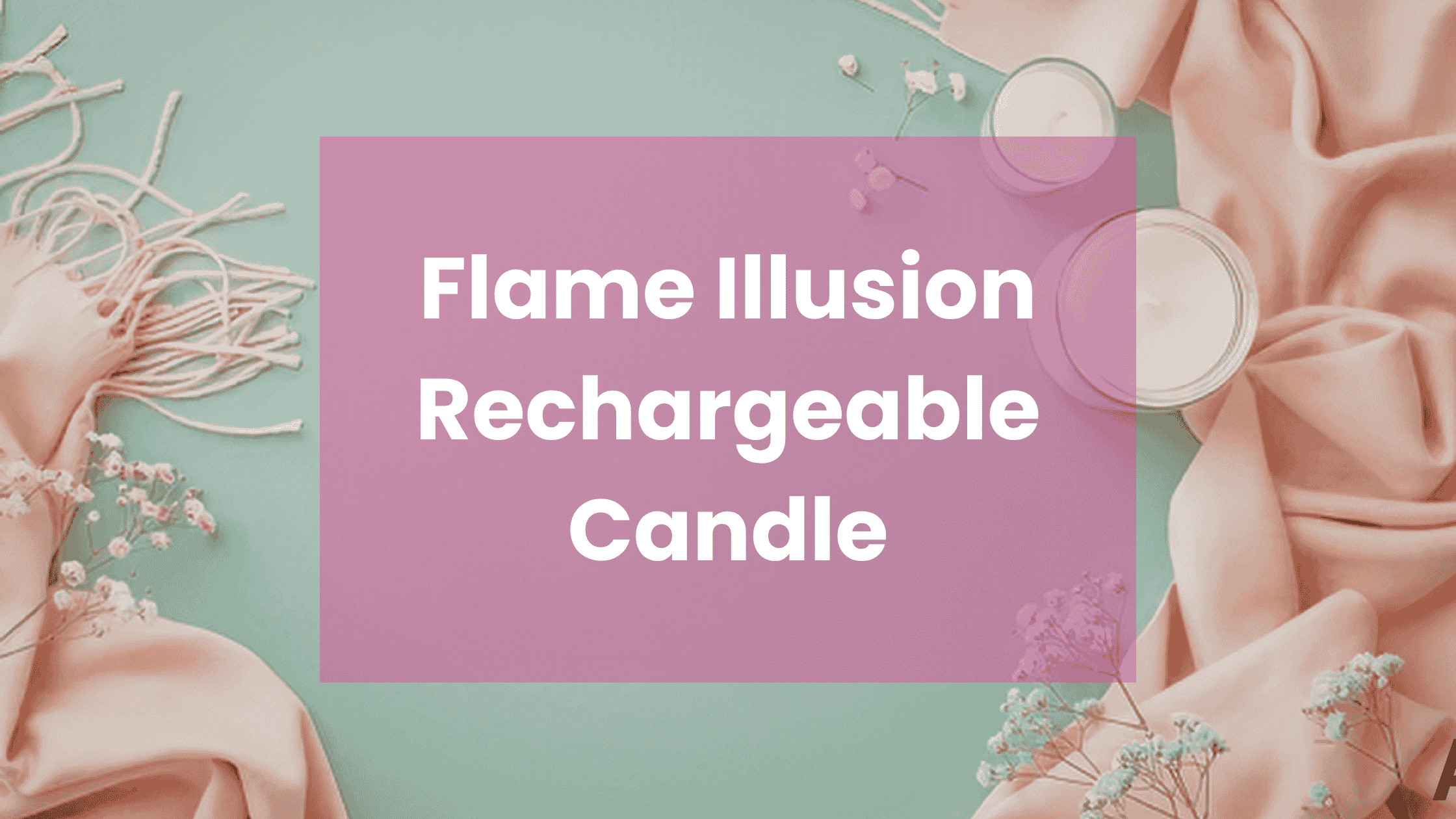 Flame Illusion Rechargeable Candle