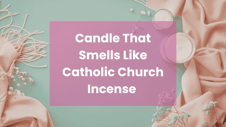 Candle That Smells Like Catholic Church Incense